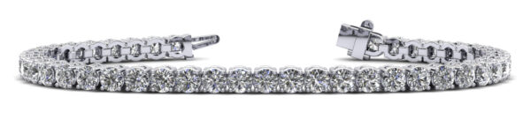 14K W Tennis Bracelet 3.28 carats lab-grown diamonds color F clarity VS1