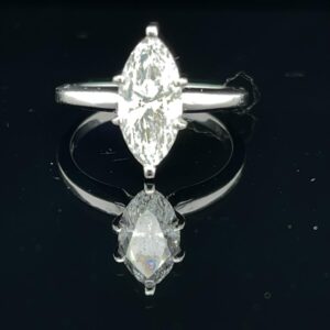 1.51 14K White Gold Solitaire Marquise Color D Clarity SI2 GIA Cert|1.51 14K White Gold Solitaire Marquise Color D Clarity SI2 GIA Cert1.jpeg